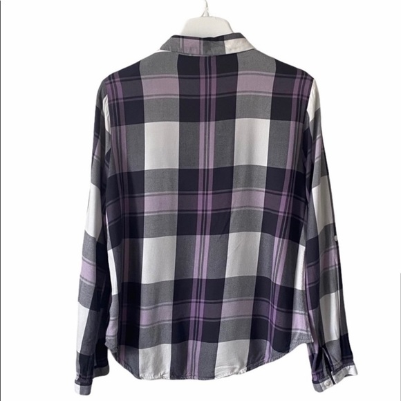 Eddie Bauer Women’s Shirt Gray Pink Size M - Picture 2 of 6